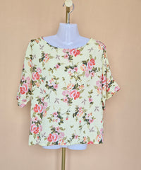 Dorothy Perkins Yellow Floral Blouse – Size UK 10