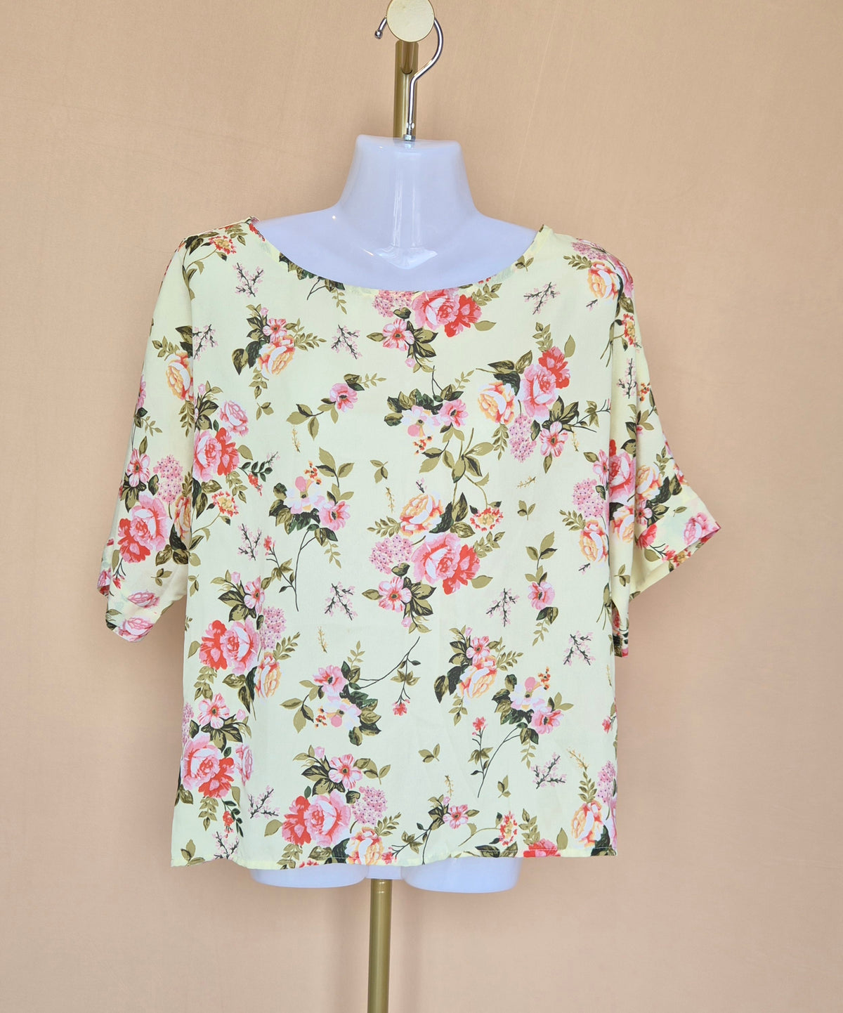 Dorothy Perkins Yellow Floral Blouse – Size UK 10