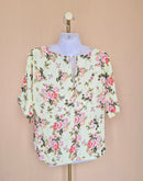 Dorothy Perkins Yellow Floral Blouse – Size UK 10
