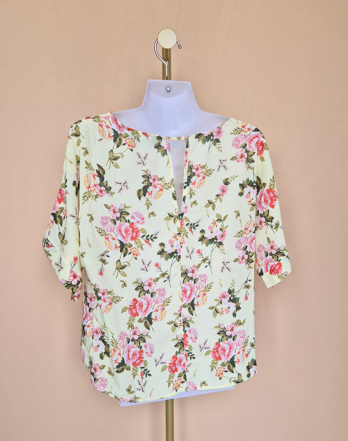 Dorothy Perkins Yellow Floral Blouse – Size UK 10