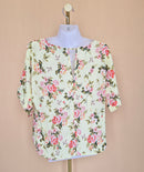 Dorothy Perkins Yellow Floral Blouse – Size UK 10