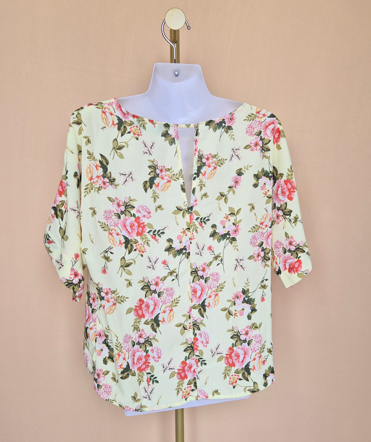 Dorothy Perkins Yellow Floral Blouse – Size UK 10