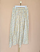 Yellow Multicolour Polka-Dot Maxi Skirt – Size L