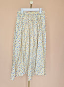 Yellow Multicolour Polka-Dot Maxi Skirt – Size L