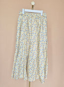 Yellow Multicolour Polka-Dot Maxi Skirt – Size L