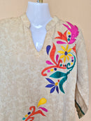 Soch Beige Multicolour Embroidered Kurta – Size 38 / M