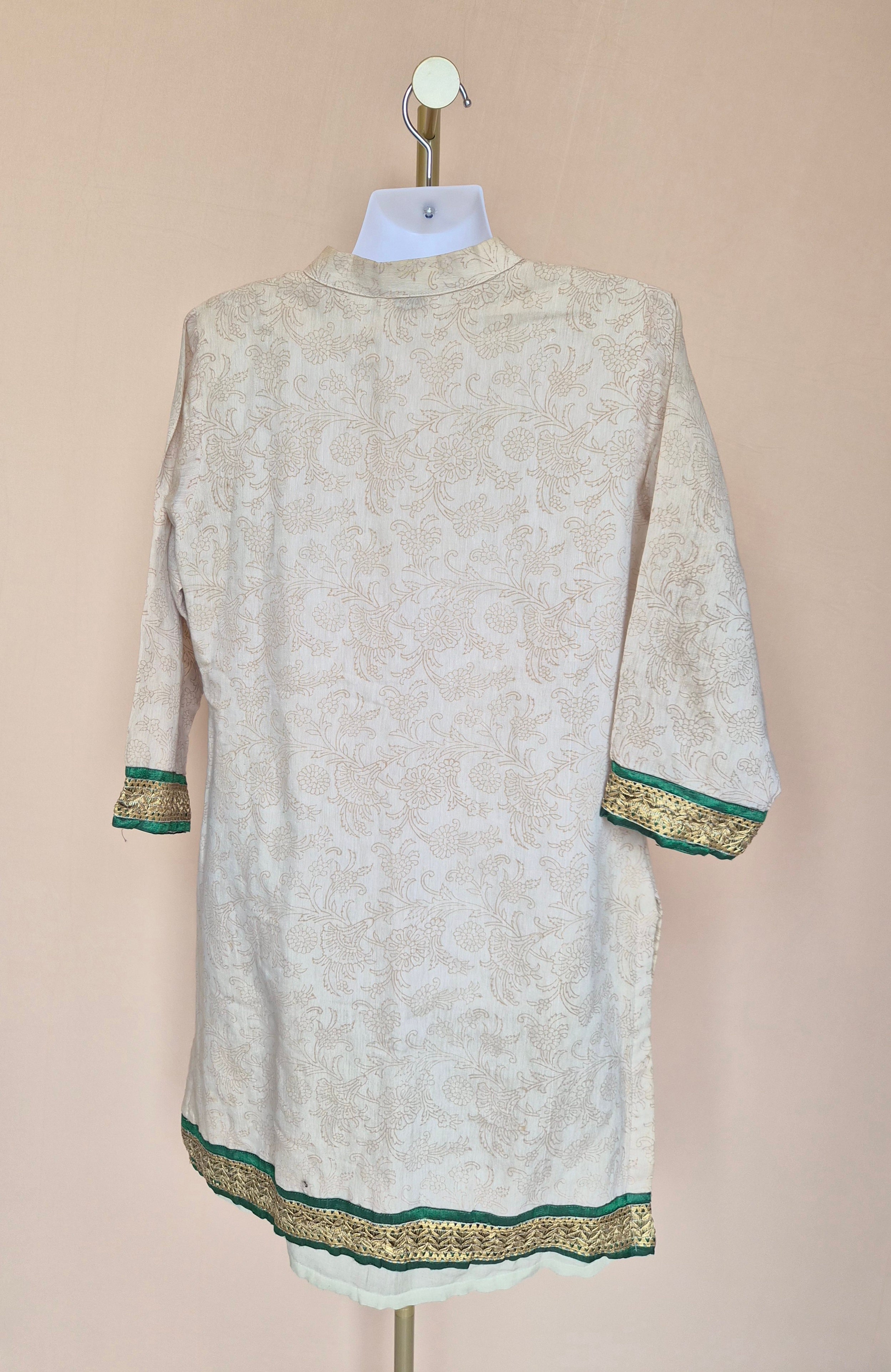 Soch Beige Multicolour Embroidered Kurta – Size 38 / M
