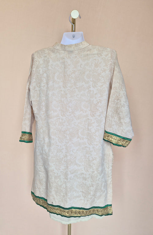 Soch Beige Multicolour Embroidered Kurta – Size 38 / M