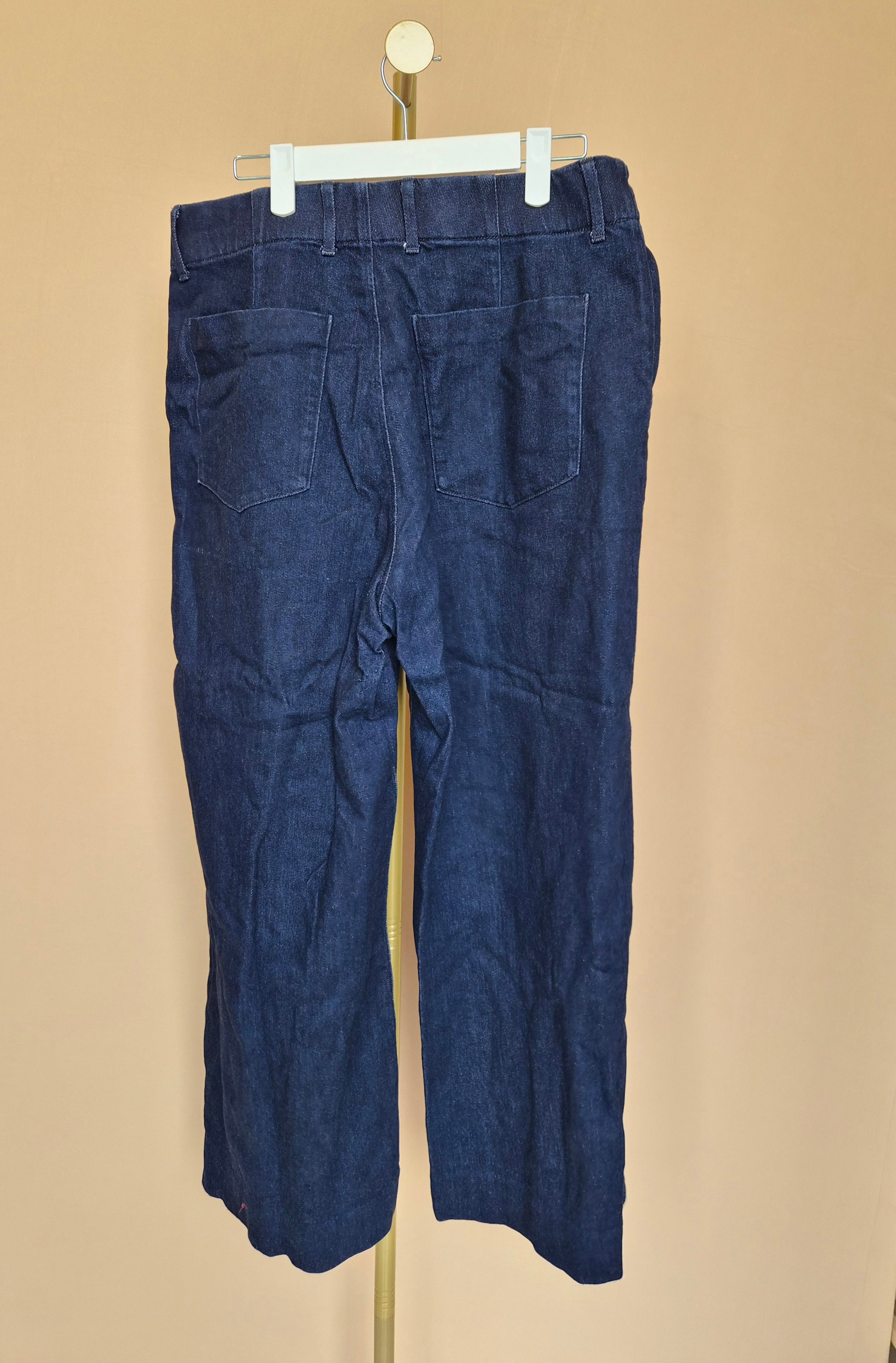 Uniqlo Dark Blue Wide-Leg Jeans – Size XXL