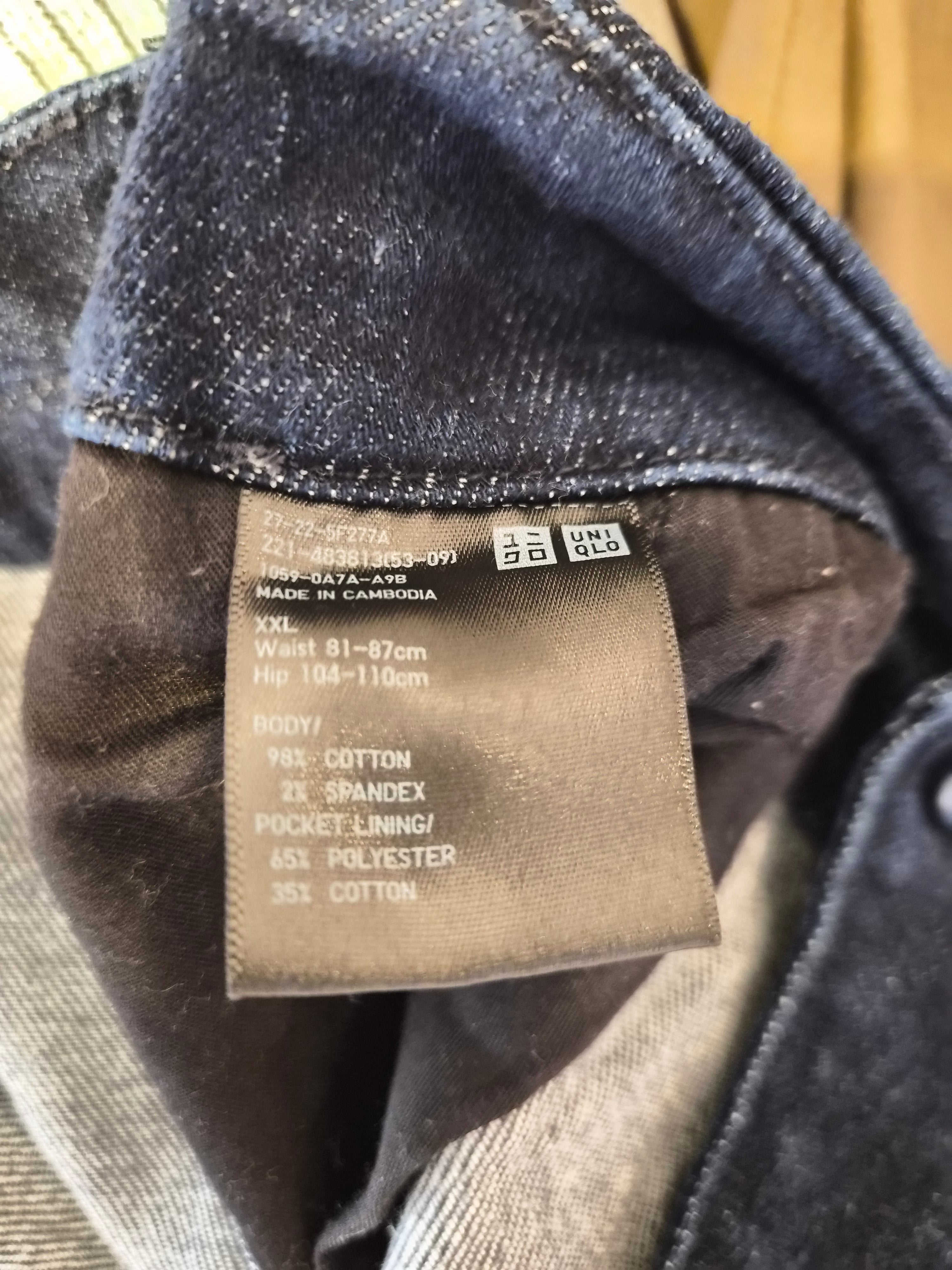 Uniqlo Dark Blue Wide-Leg Jeans – Size XXL