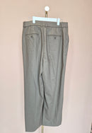 Uniqlo Taupe Pleated Wide-Leg Trousers – Size XL