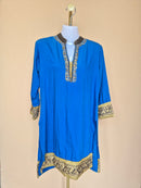 Soch Royal Blue Embroidered Kurta – Size L