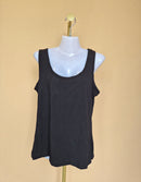 Black Relaxed-Fit Sleeveless Tank Top (Esitmate Size L)
