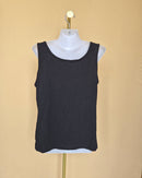 Black Relaxed-Fit Sleeveless Tank Top (Esitmate Size L)