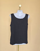 Black Relaxed-Fit Sleeveless Tank Top (Esitmate Size L)