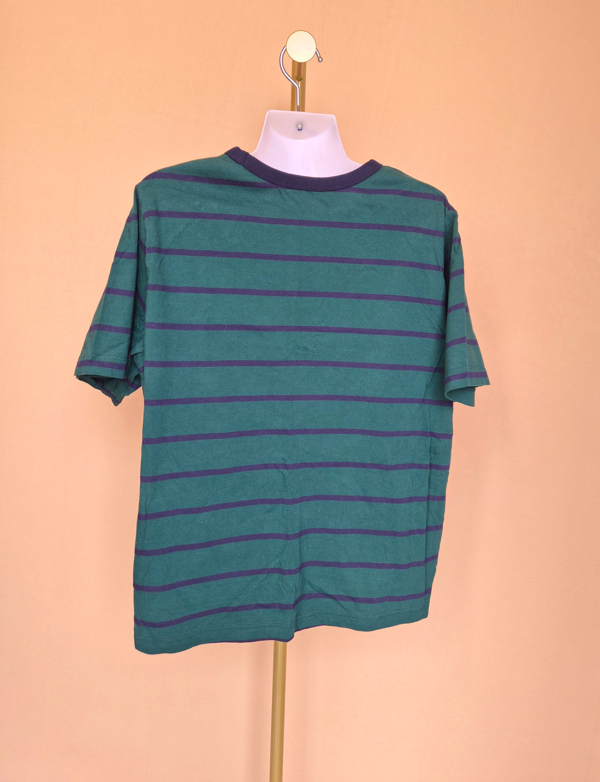 Uniqlo UT Peanuts Green Striped T-Shirt – Size XXL