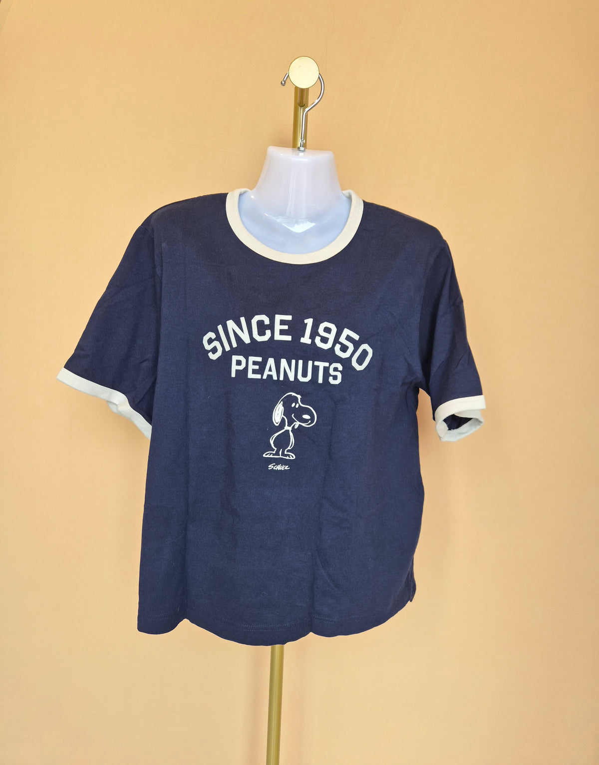 Peanuts Snoopy Navy Ringer T-Shirt XXL