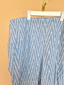 Libas Blue Ikat-Print Wide-Leg Trousers – Size XL