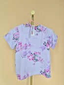 Handmade Lilac Floral Girls’ Top – Size 1–2 Years