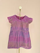 Handmade Purple Star Tulle Girls’ Dress – Size 1–2 Years