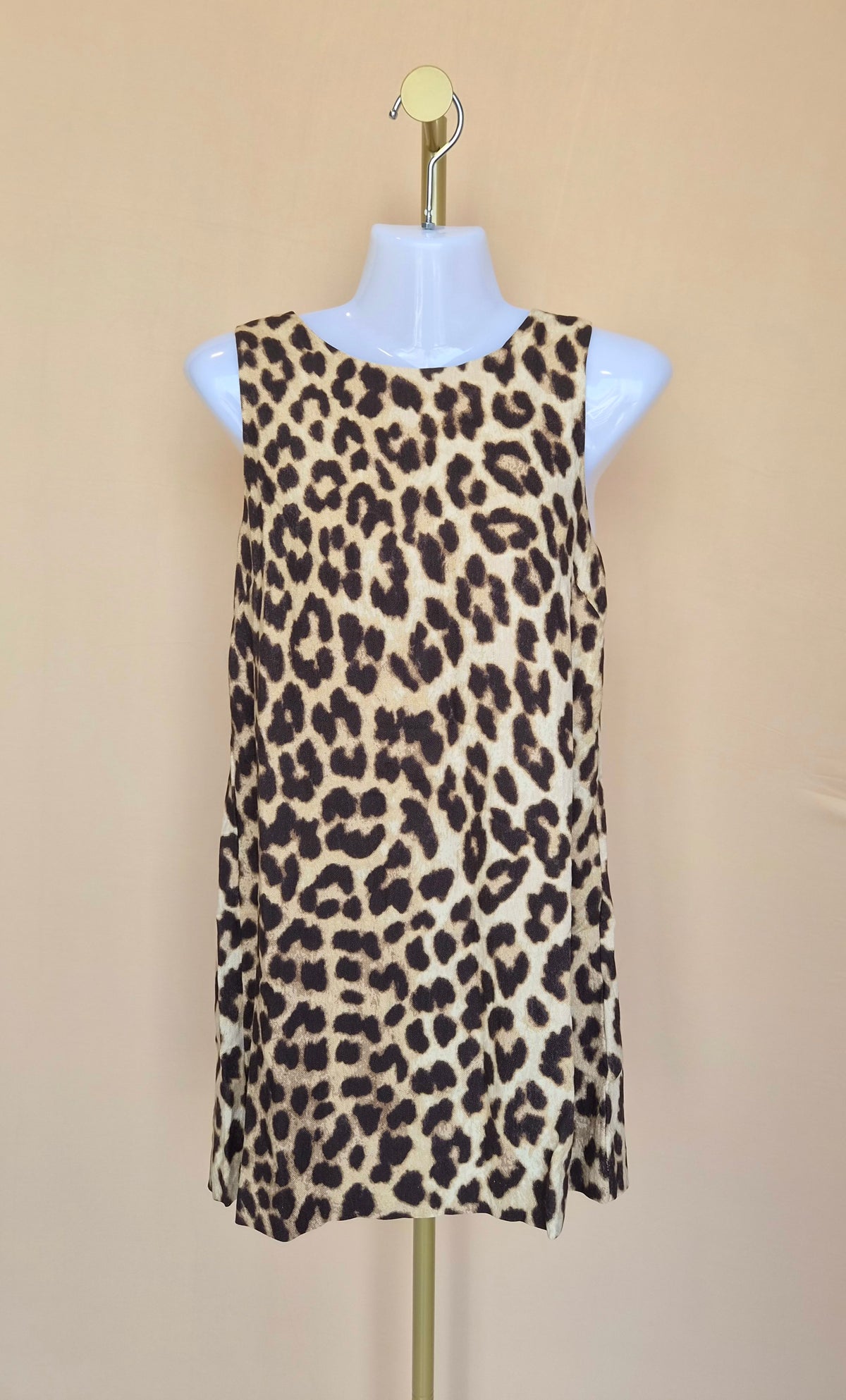 H&M Leopard Print Shift Dress – Size XS Brand New