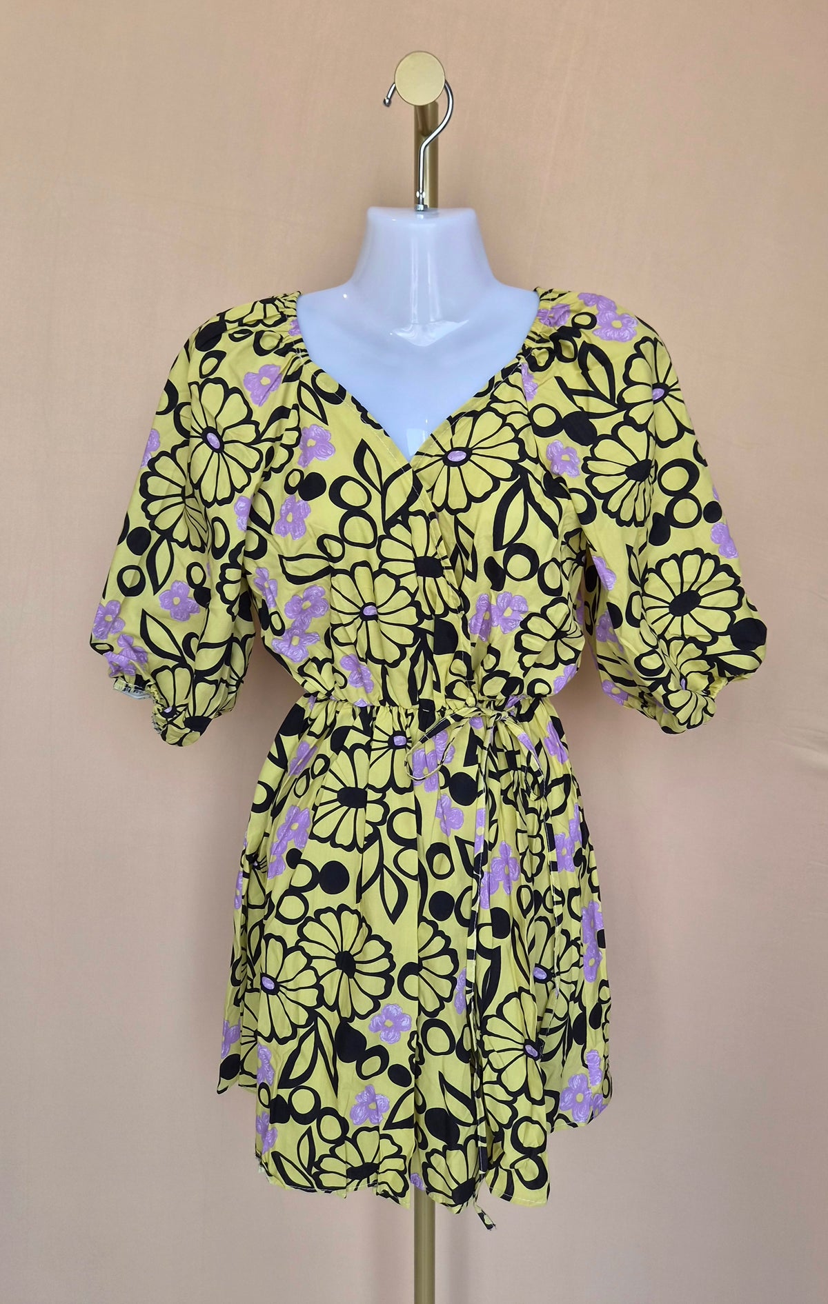 Happiness Istanbul Floral Mini Dress – Size S Brand New