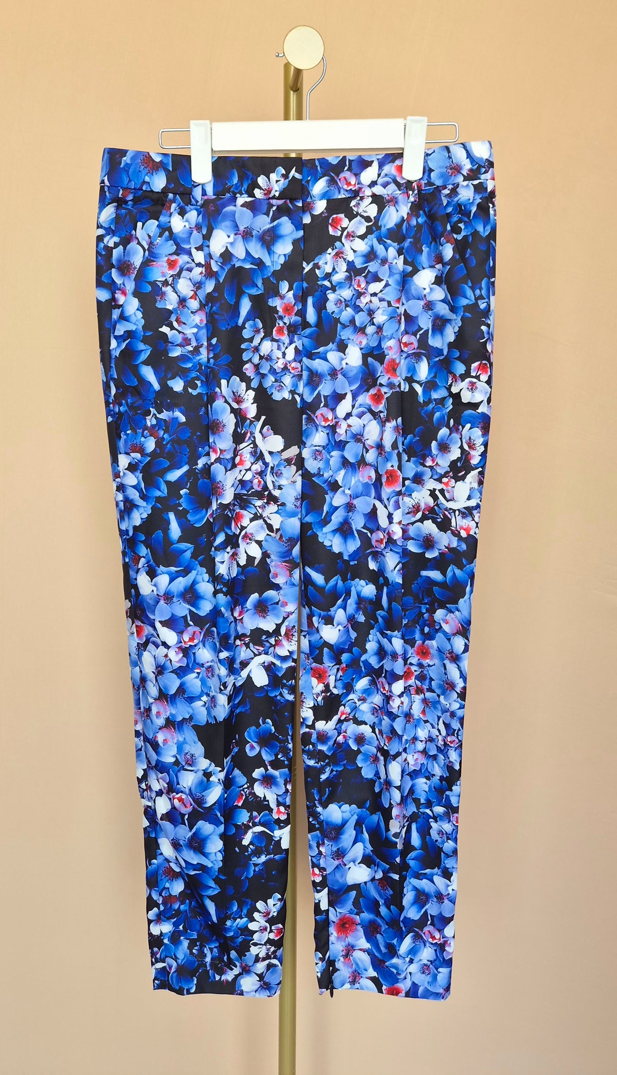 J.Crew Collection Blue Floral Trousers –  Size M Brand New