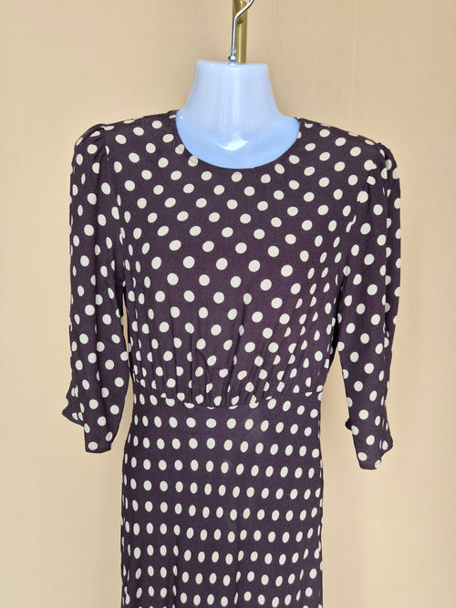 M&S Collection Polka-Dot Maxi Dress – Size UK 6