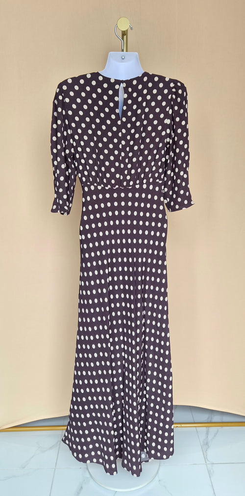 M&S Collection Polka-Dot Maxi Dress – Size UK 6