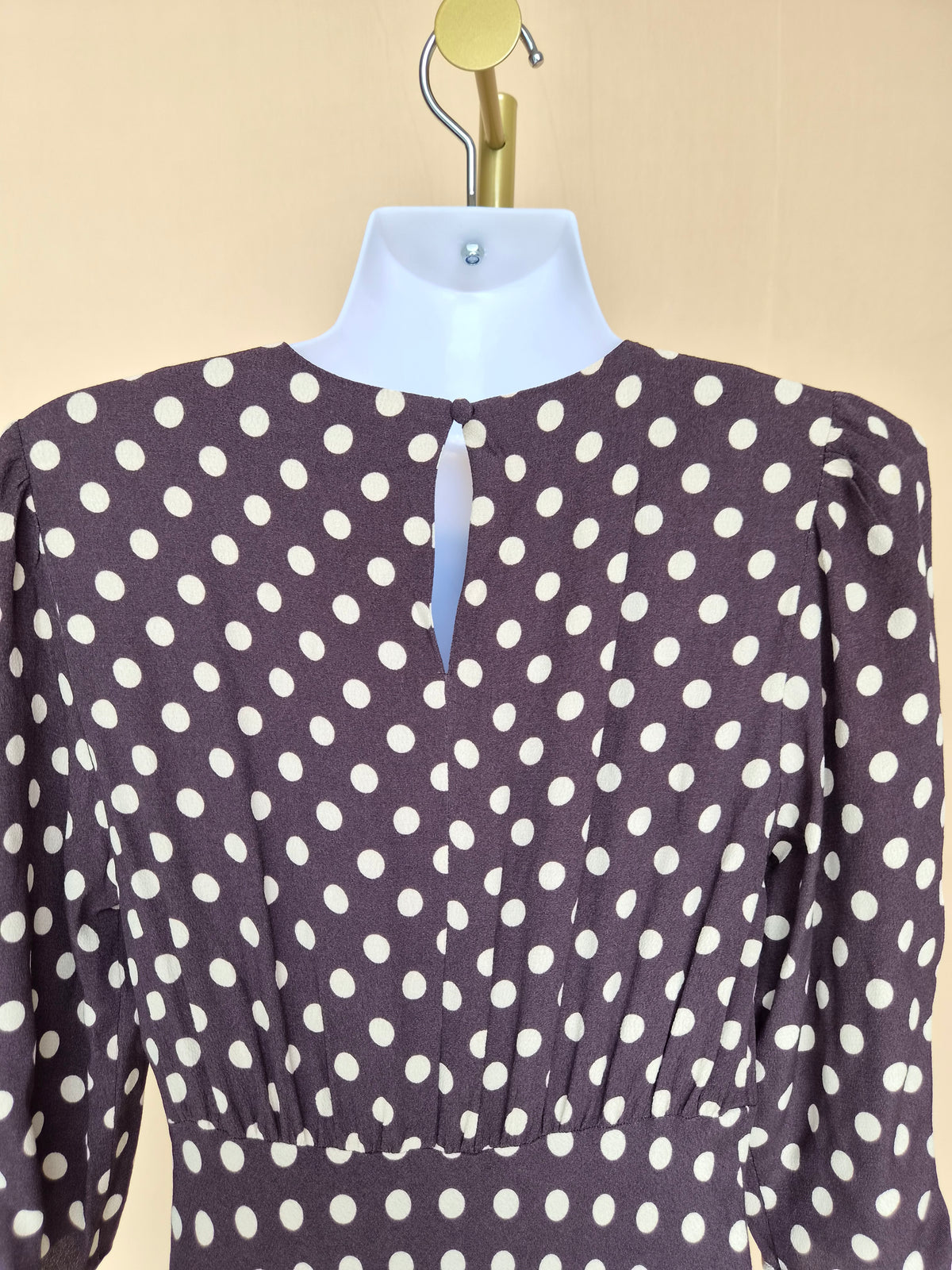 M&S Collection Polka-Dot Maxi Dress – Size UK 6