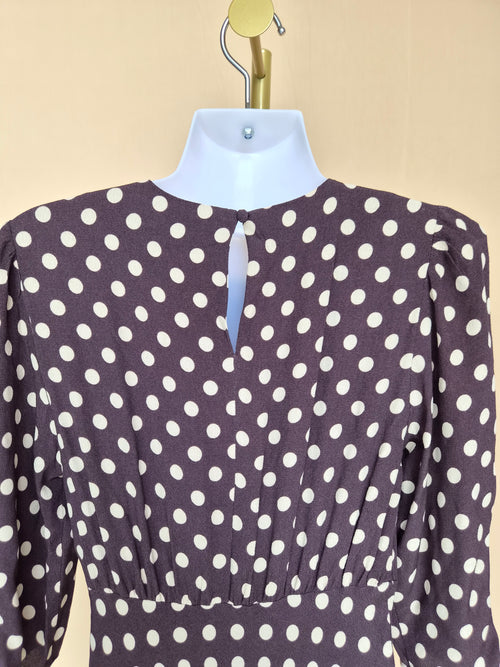 M&S Collection Polka-Dot Maxi Dress – Size UK 6
