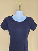 Navy Blue Short-Sleeve Pencil Dress – Estimate Size XS