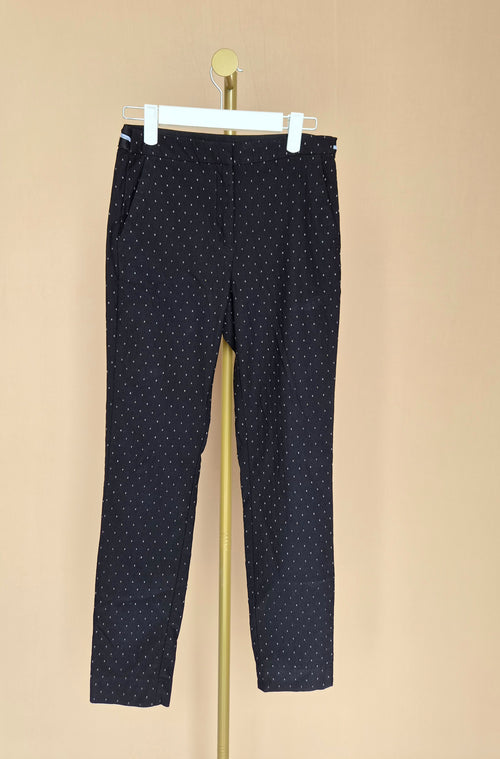 Zara Basic Printed Tapered Trousers – Size XS