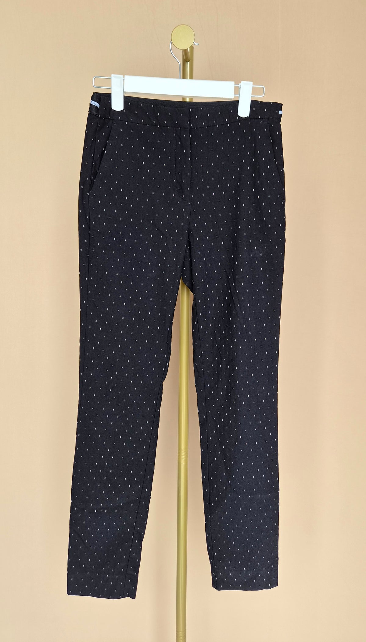 Zara Basic Printed Tapered Trousers – Size XS