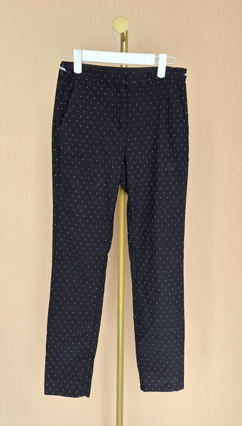 Zara Basic Printed Tapered Trousers – Size XS