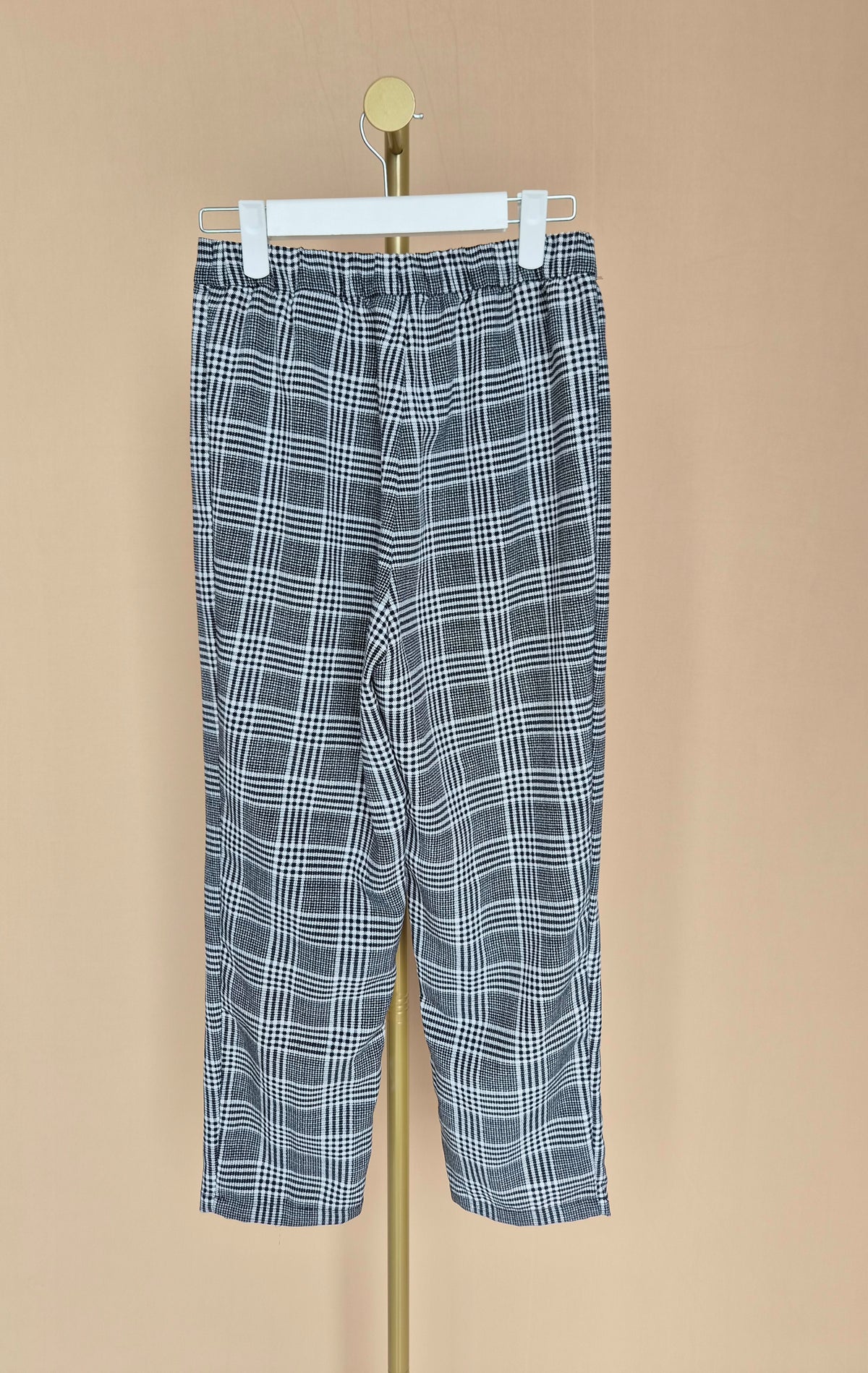 H&M Divided Check Trousers – Size XS Petite (UK 4P)