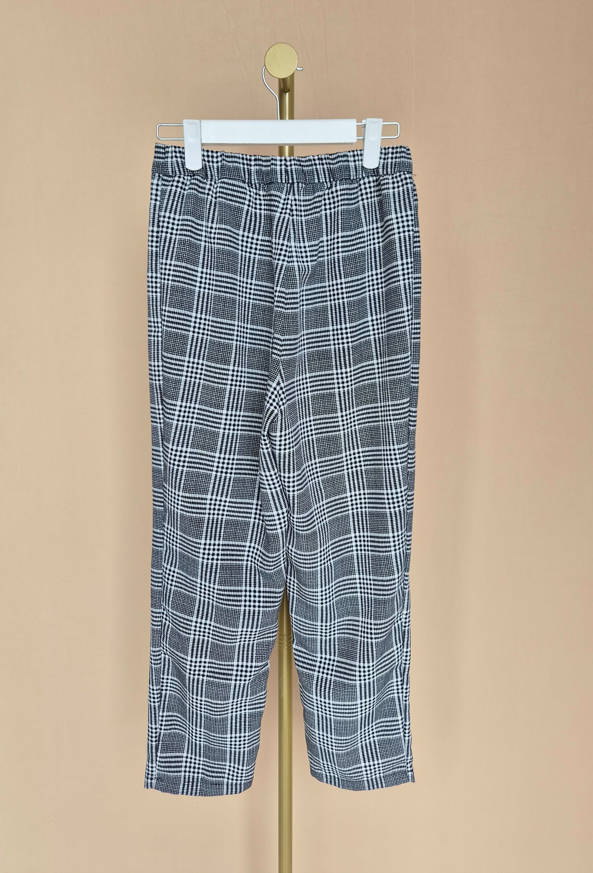 H&M Divided Check Trousers – Size XS Petite (UK 4P)