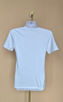 Falke White Scoop-Neck T-Shirt Size S