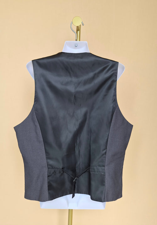 H&M Men’s Dark Charcoal Tailored Waistcoat – Size XXL
