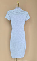 Cotton On Light Grey Marle T-Shirt Midi Dress – Size S