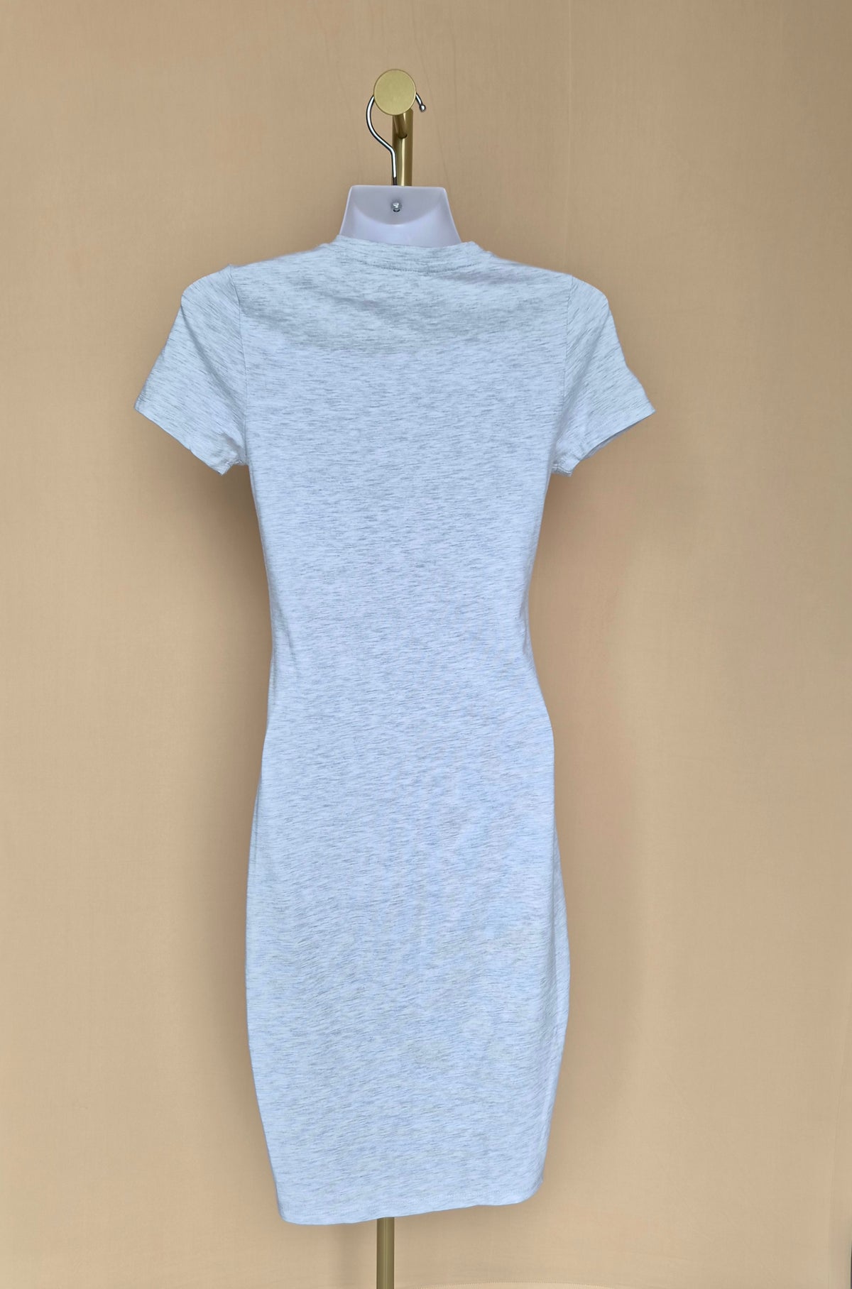Cotton On Light Grey Marle T-Shirt Midi Dress – Size S