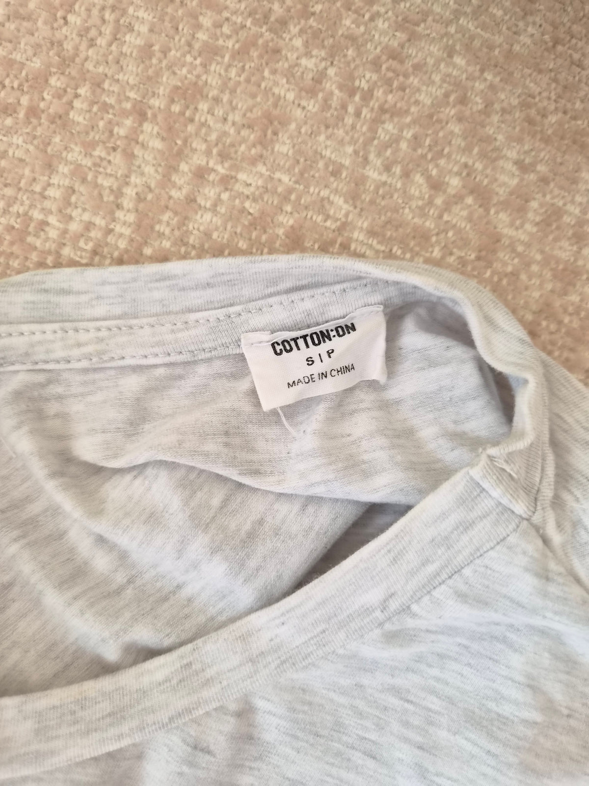 Cotton On Light Grey Marle T-Shirt Midi Dress – Size S