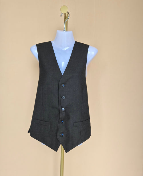 River Island Men’s Charcoal Grey Tailored Waistcoat – Size L