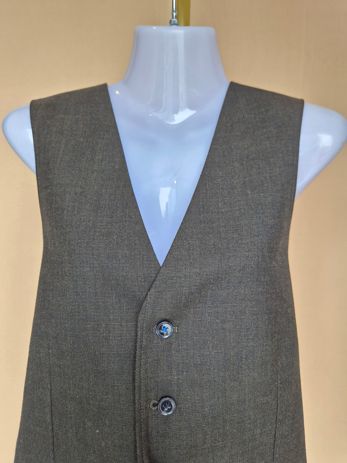 River Island Men’s Charcoal Grey Tailored Waistcoat – Size L