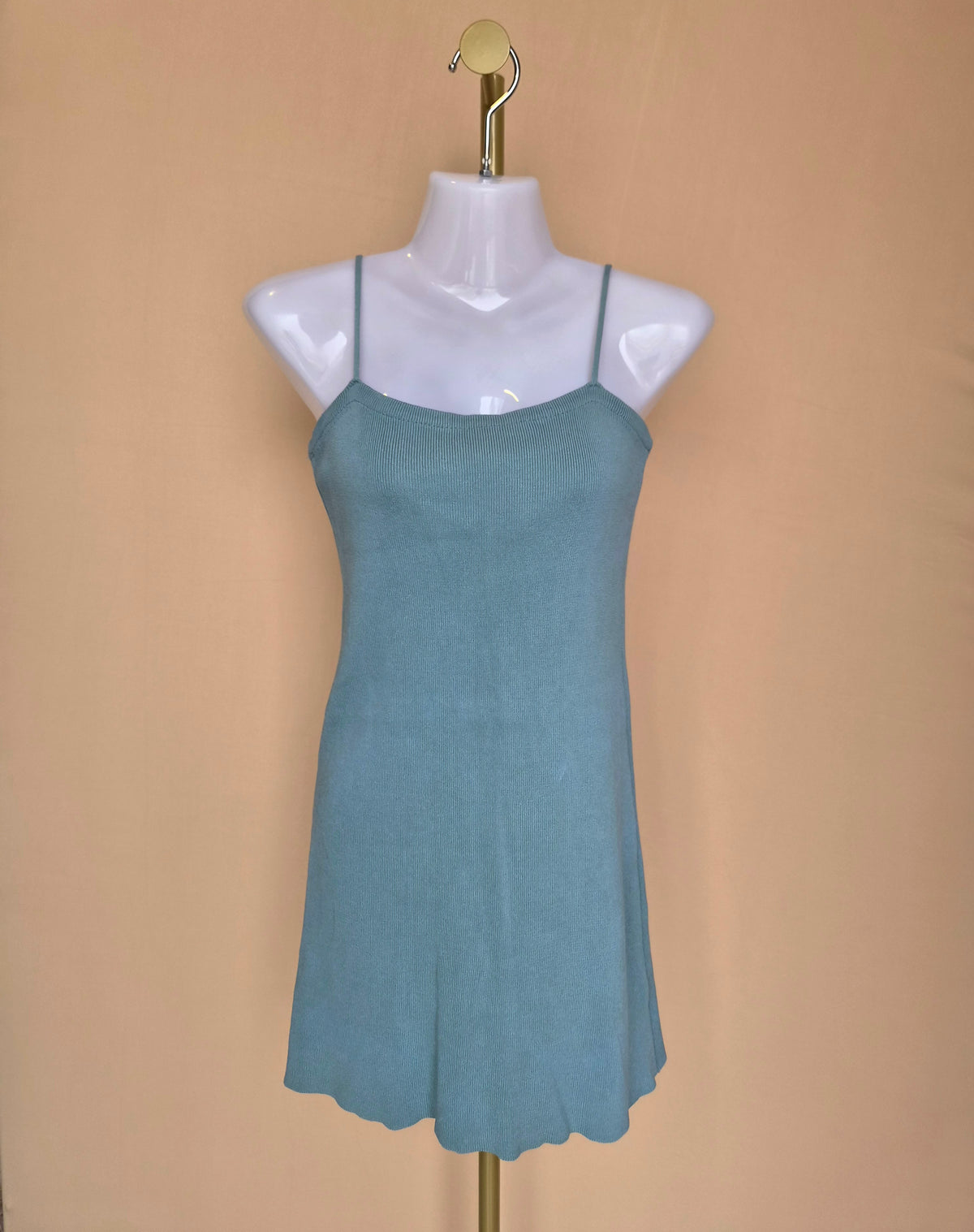 RUEE Sage Knit Cami Mini Dress- Free Size