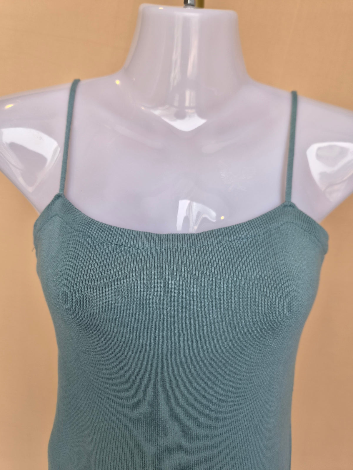 RUEE Sage Knit Cami Mini Dress- Free Size