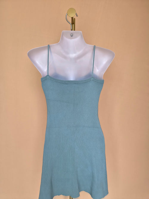 RUEE Sage Knit Cami Mini Dress- Free Size