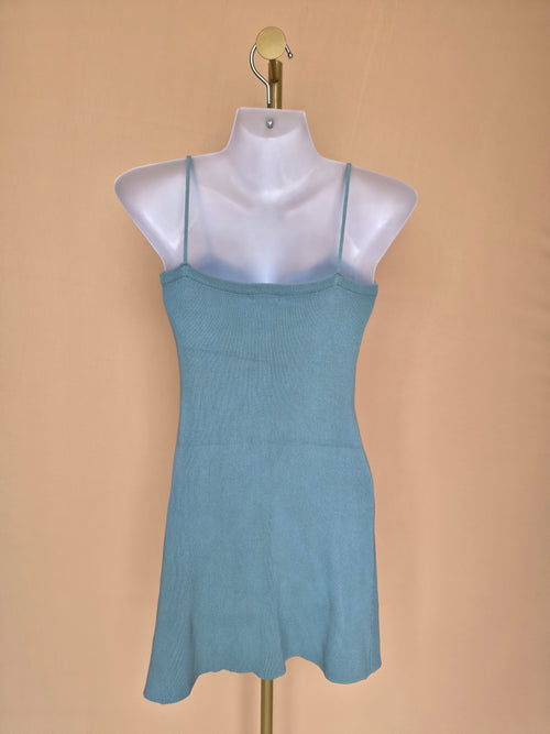 RUEE Sage Knit Cami Mini Dress- Free Size