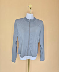 Grey Lightweight Zip-Up Active Jacket