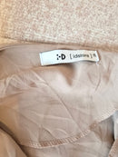 ID Store Beige Collared Midi Dress